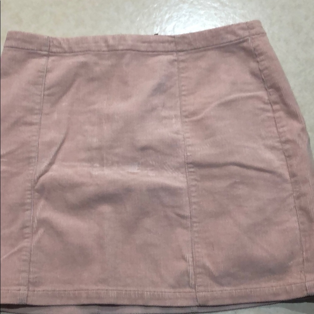 Light pink corduroy skirt!